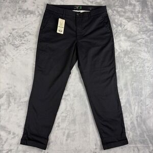 Dockers Weekend Chino Slim Ankle 31R Black 27" Inseam Stretch Comfort NWT